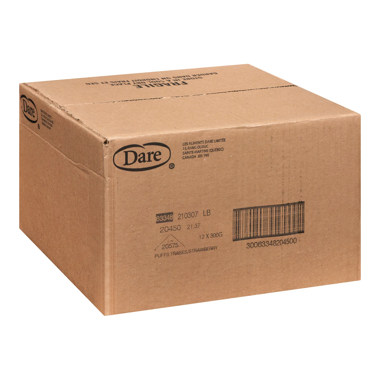 Cookie Strawberry Puffs Viva - 12 x 300 g - Dare - Restaurant and Foodservice Ingredients - Canadian Distribution - Ships Free Within Canada on Orders Above CAD $199 - Image 2