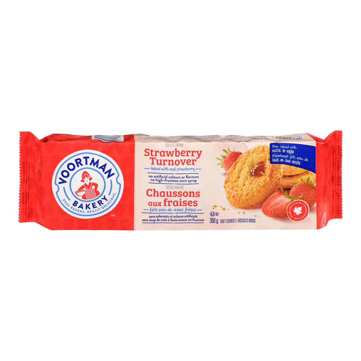 Cookie Strawberry Turnover Kosher - 12 x 300 g - Voortman - Restaurant and Foodservice Ingredients - Canadian Distribution - Ships Free Within Canada on Orders Above CAD $199 - Image 2