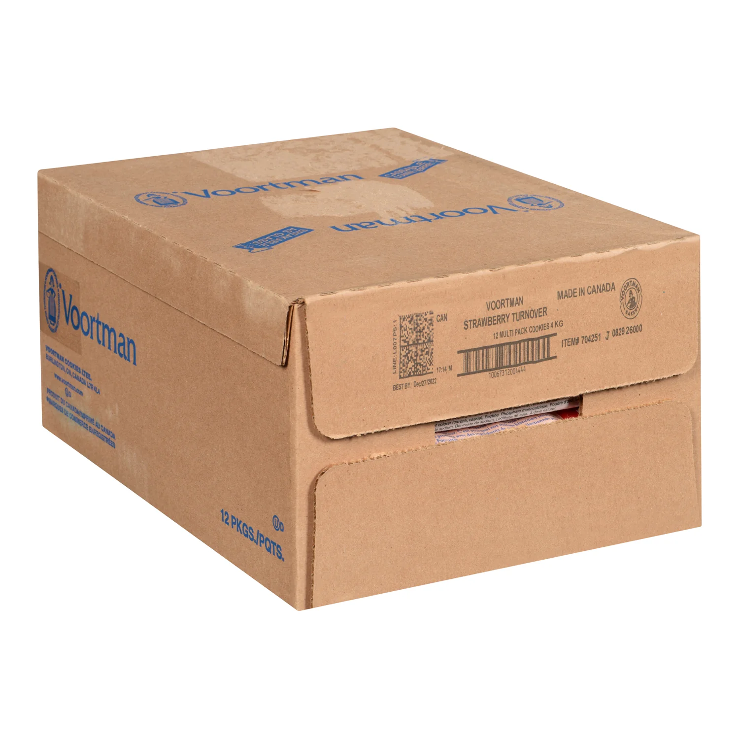 Cookie Strawberry Turnover Kosher - 12 x 300 g - Voortman - Restaurant and Foodservice Ingredients - Canadian Distribution - Ships Free Within Canada on Orders Above CAD $199 - Image 3