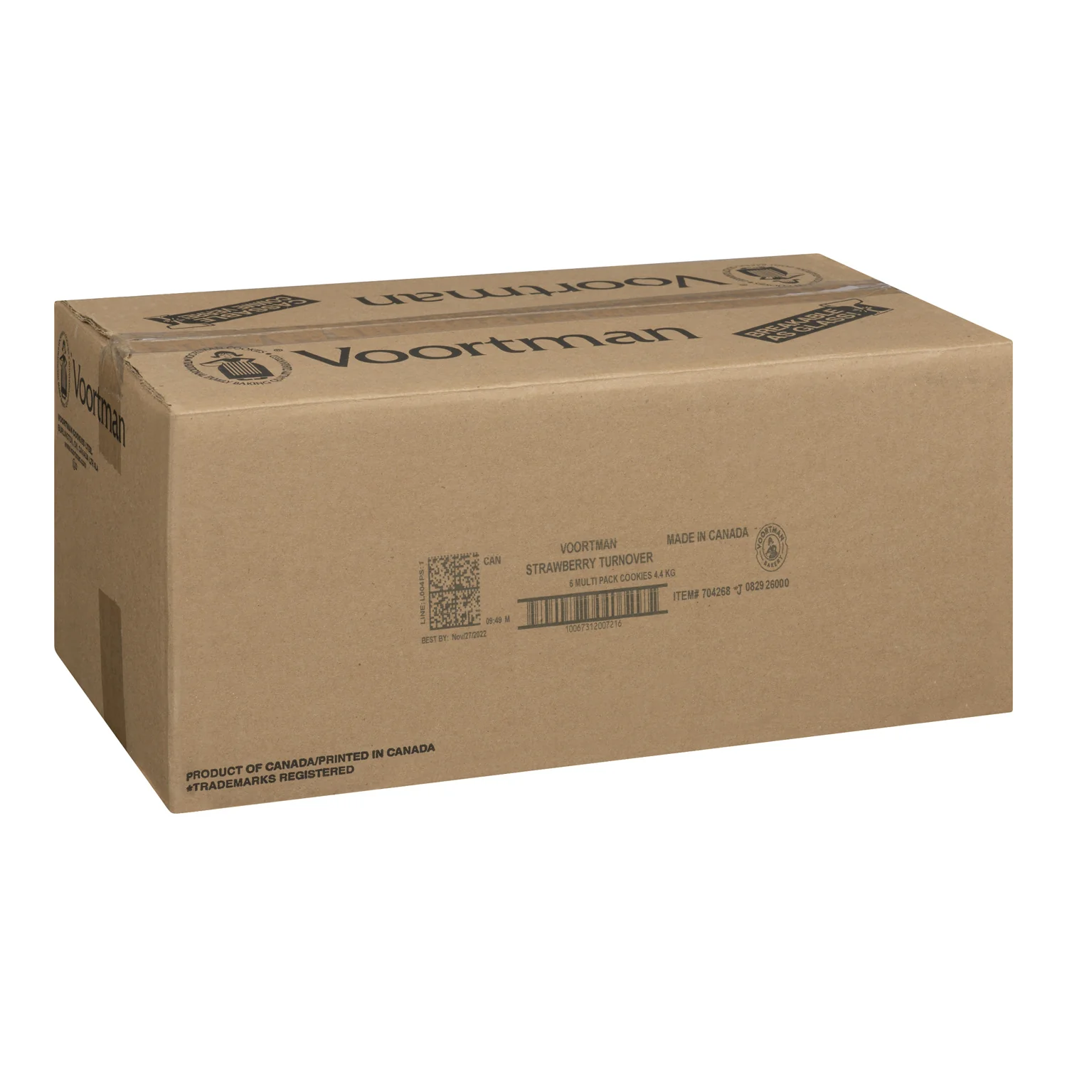 Cookie Strawberry Turnover Single Serve - 1 x 144 count - Voortman - Restaurant and Foodservice Ingredients - Canadian Distribution - Ships Free Within Canada on Orders Above CAD $199 - Image 2