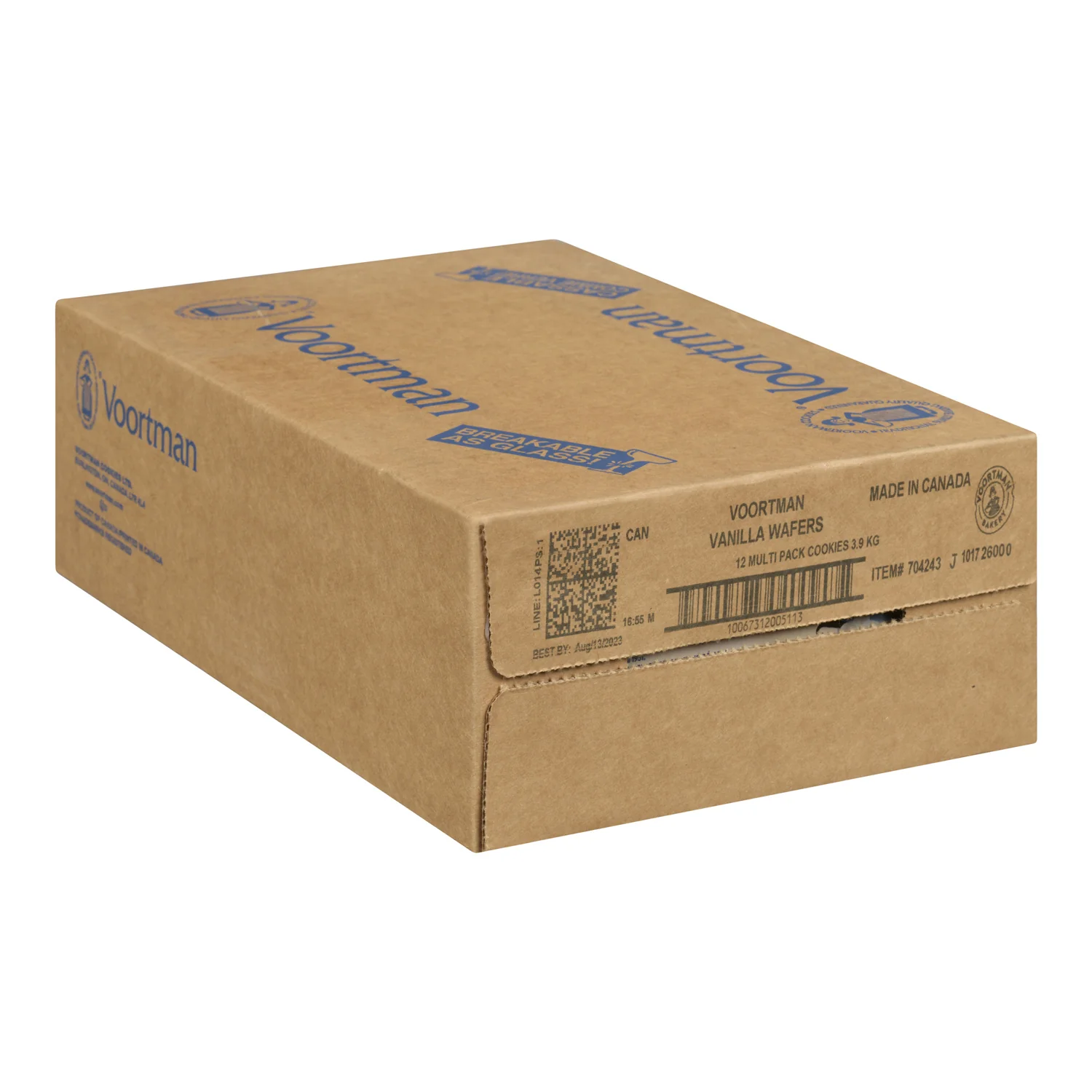 Cookie Wafer Vanilla - 12 x 300 g - Voortman - Restaurant and Foodservice Ingredients - Canadian Distribution - Ships Free Within Canada on Orders Above CAD $199 - Image 2