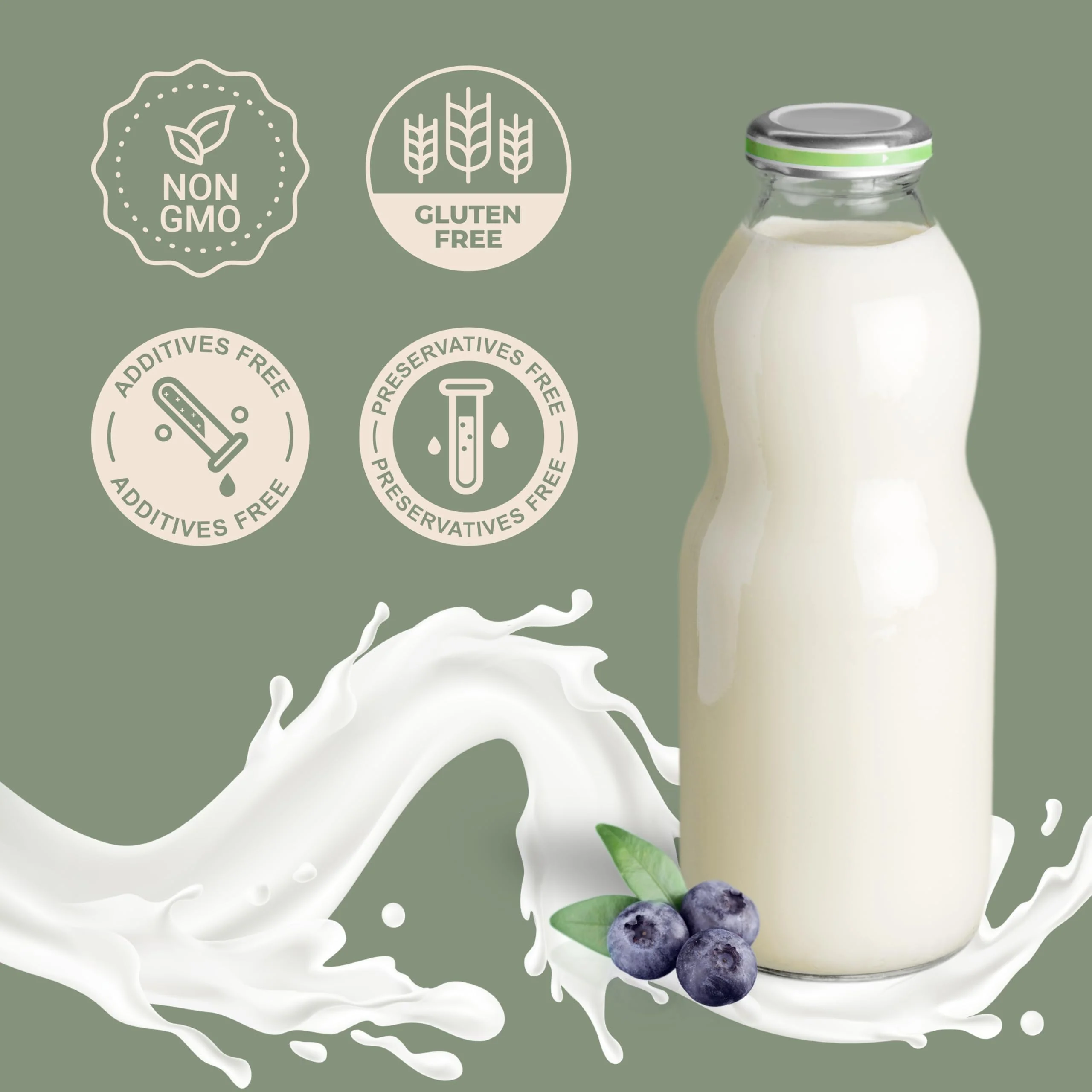 Kefir Starter Culture (10-Pack, 1g Sachets) Live Probiotic Cultures for Smooth, Creamy & Tangy Kefir | Non-GMO, No Preservatives, Gluten Free, Halal & Kosher Certified | Canadian Distribution | Ships Free Within Canada on Orders Above CAD $199 - Image 6