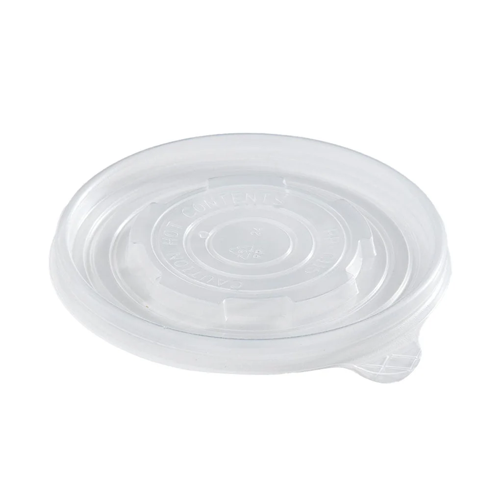 PLA Compostable Container/Bowl Lids- 8, 12 and 16 oz, 1000 Lids per case  - Sold By The Case
