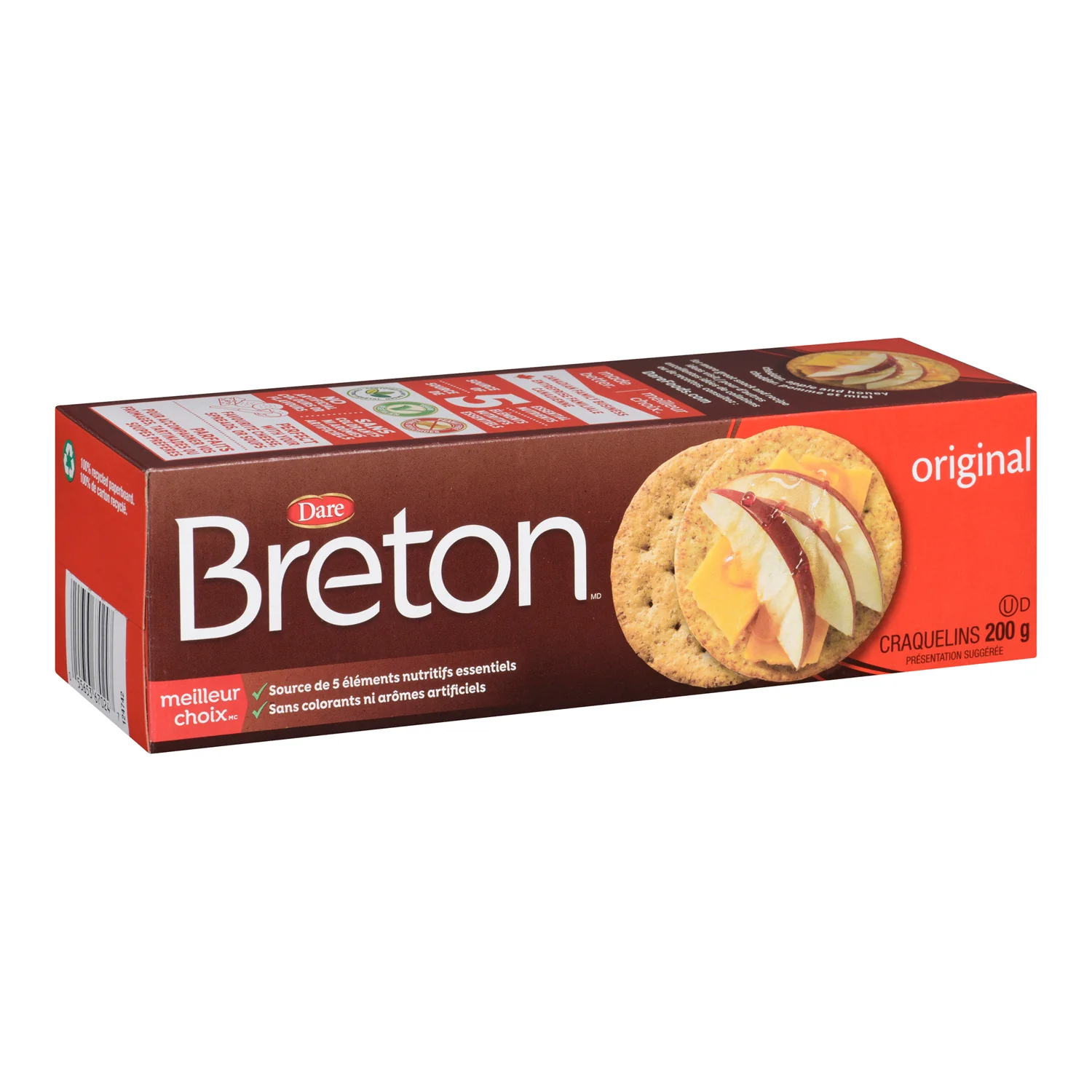 Cracker Breton Original - 12 x 200 g - Dare - Restaurant and Foodservice Ingredients - Canadian Distribution - Ships Free Within Canada on Orders Above CAD $199 - Image 3
