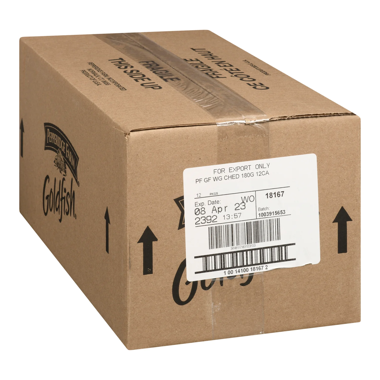 Cracker Goldfish Cheddar Whole Grain - 12 x 180 g - Peppridge Farms - Restaurant and Foodservice Ingredients - Canadian Distribution - Ships Free Within Canada on Orders Above CAD $199 - Image 2