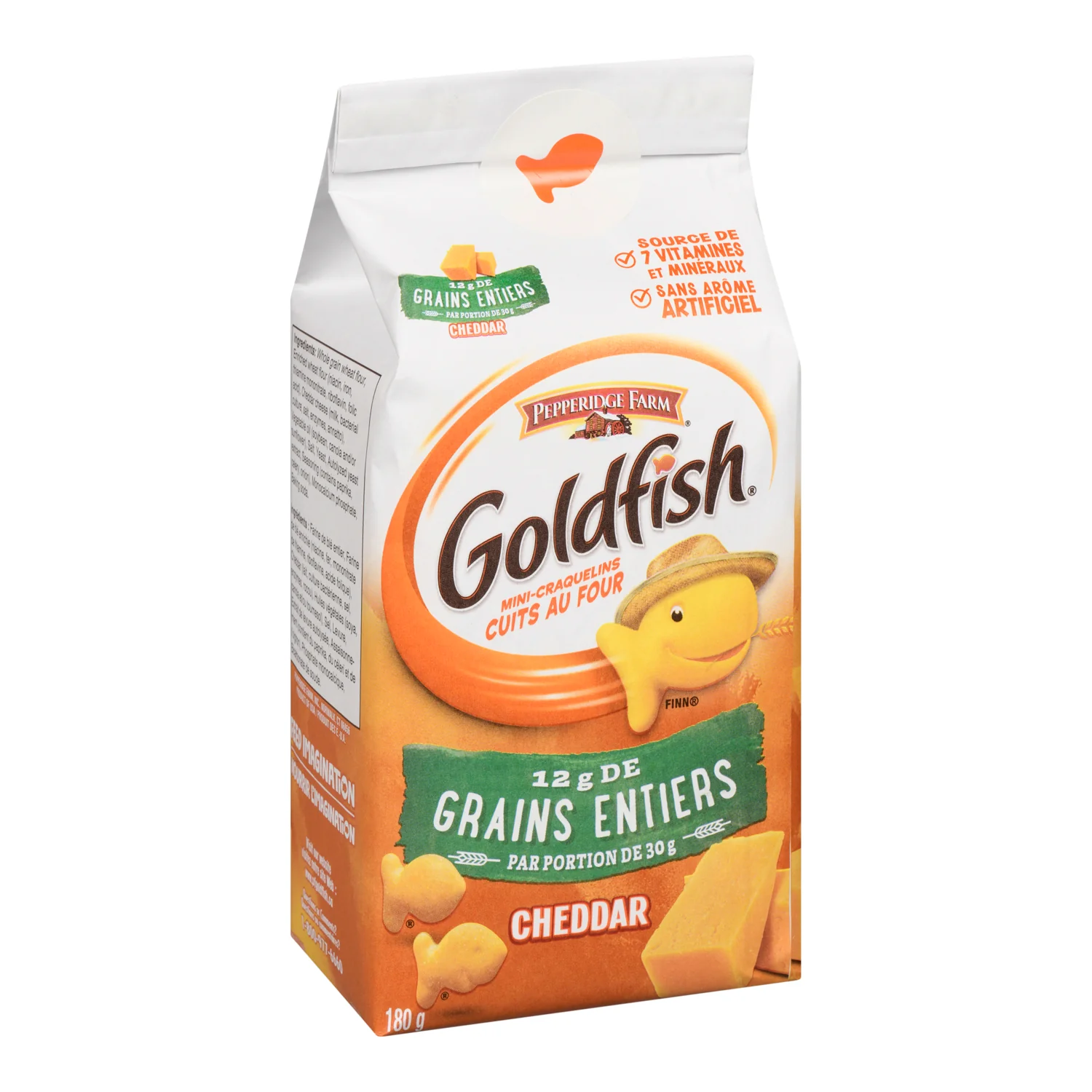 Cracker Goldfish Cheddar Whole Grain - 12 x 180 g - Peppridge Farms - Restaurant and Foodservice Ingredients - Canadian Distribution - Ships Free Within Canada on Orders Above CAD $199 - Image 3