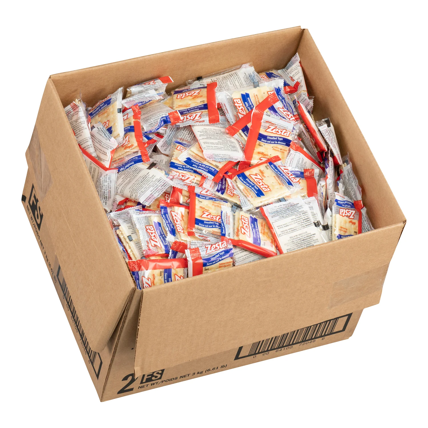 Cracker Saltine Zesta Unsalted - 500 x 6 g - Kellogg's - Restaurant and Foodservice Ingredients - Canadian Distribution - Ships Free Within Canada on Orders Above CAD $199 - Image 3