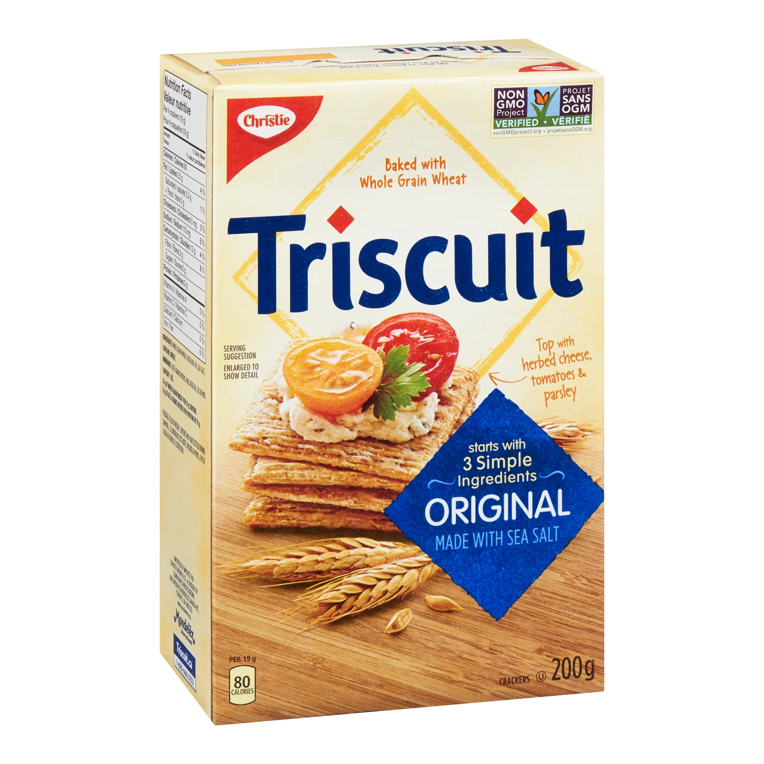 Cracker Triscuit Original 200 g. - 12 x 200 g - Christie - Restaurant and Foodservice Ingredients - Canadian Distribution - Ships Free Within Canada on Orders Above CAD $199 - Image 2