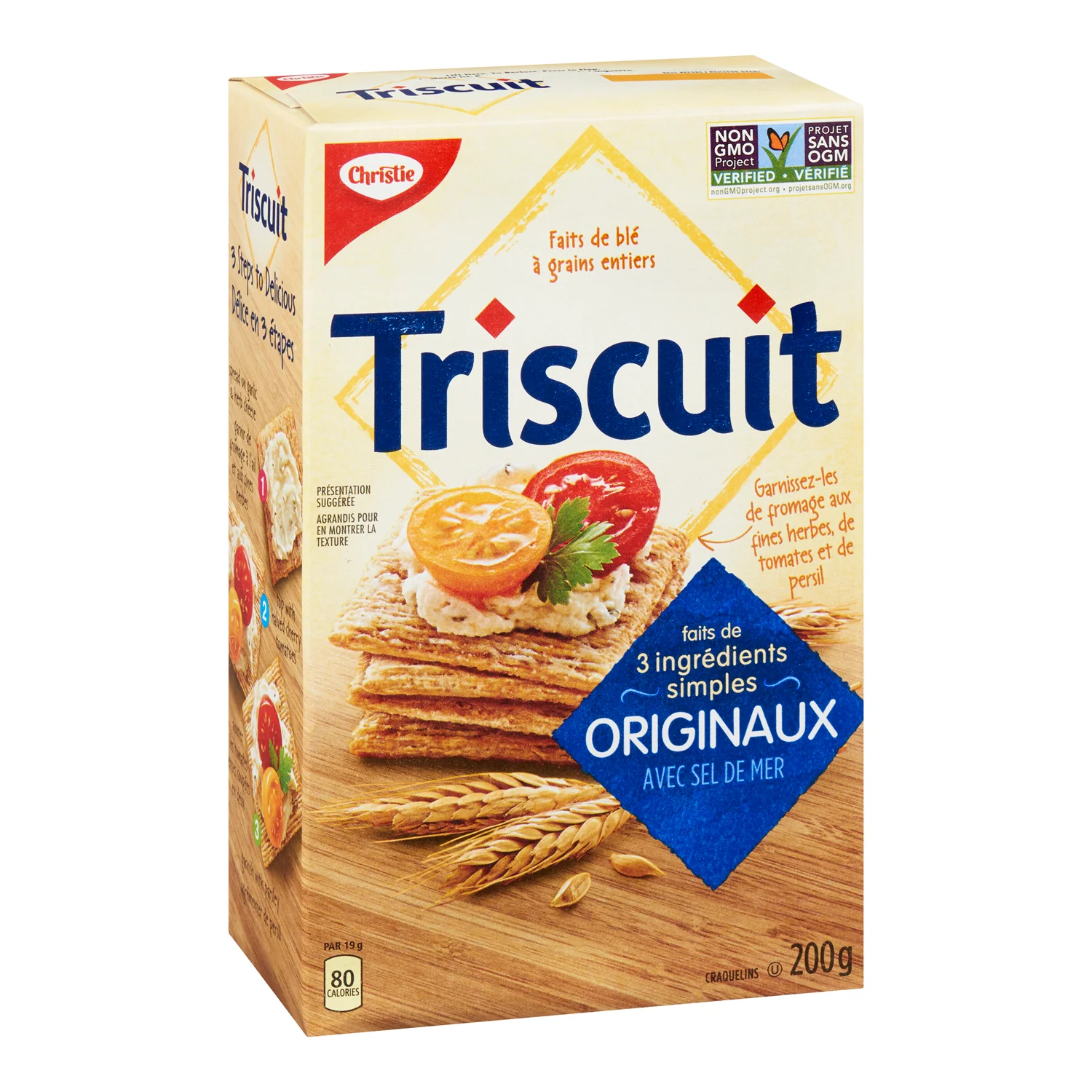 Cracker Triscuit Original 200 g. - 12 x 200 g - Christie - Restaurant and Foodservice Ingredients - Canadian Distribution - Ships Free Within Canada on Orders Above CAD $199 - Image 3