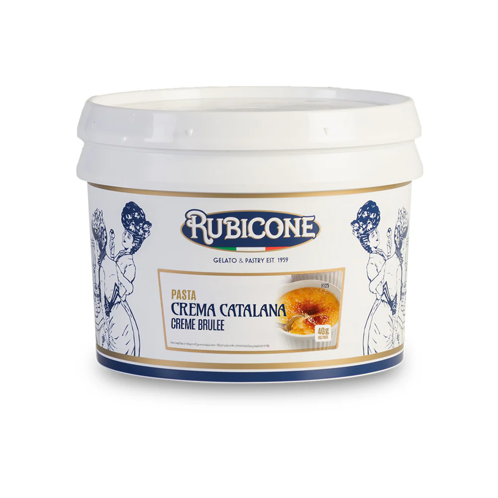 "PRE-ORDER" Creme Brulee Paste - Classic Gelato Pastes - Case of 2 x 3 KG Buckets - Rubicone Canada - Ships Free Within Canada on Orders Above CAD $199