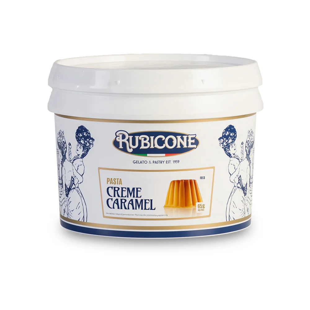 "PRE-ORDER" Creme Caramel Paste - Classic Gelato Pastes - Case of 2 x 3 KG Buckets - Rubicone Canada - Ships Free Within Canada on Orders Above CAD $199