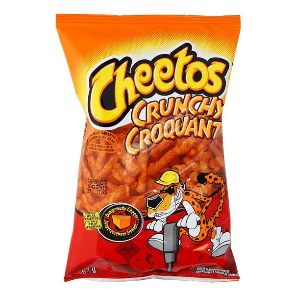 Crunchy Cheese Snacks - 160 × 57 g - Cheetos - Canadian Distribution - Ships Free Within Canada on Orders Above CAD $199