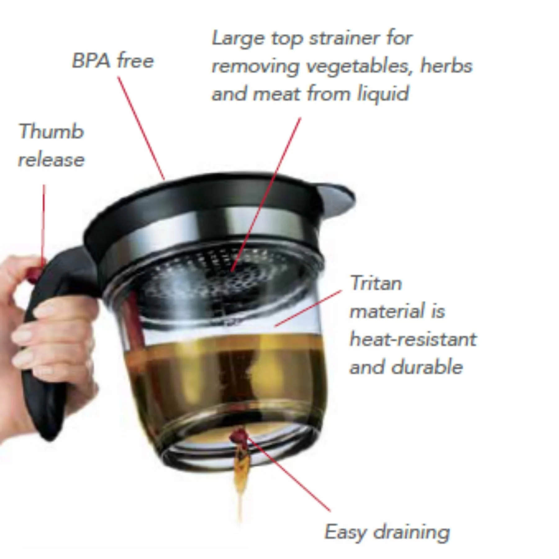 CUISIPRO Gravy & Fat Separator, Tritan, 1 L (4 Cup) - Canadian Distribution - Ships Free Within Canada on Orders Above CAD $199 - Image 5