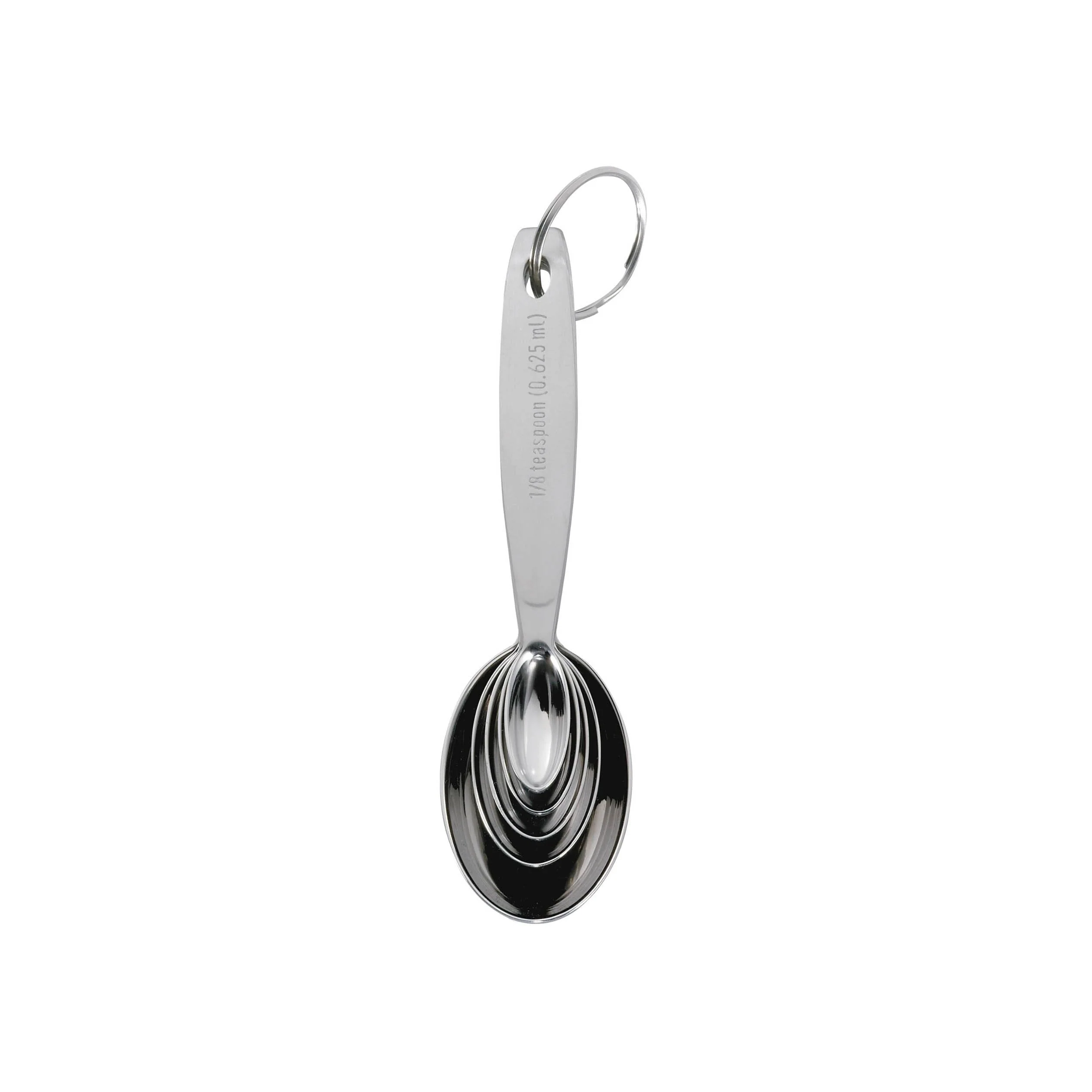 CUISIPRO Oval Measuring Spoon Set, Stainless Steel, 5-Piece - Canadian Distribution - Ships Free Within Canada on Orders Above CAD $199 - Image 2