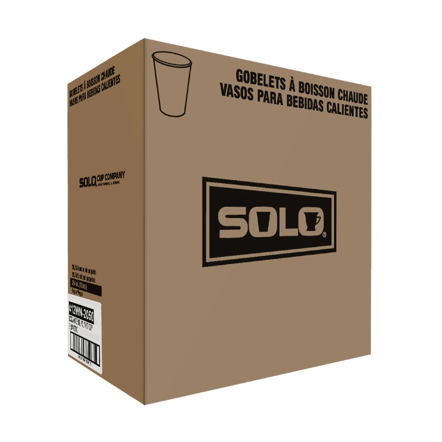 Cup Paper Hot 12 oz. White - 20 x 50 count - Solo Cup - Packaging and Accessories - Restaurant Supplies and Equipment - Canadian Distribution - Image 5