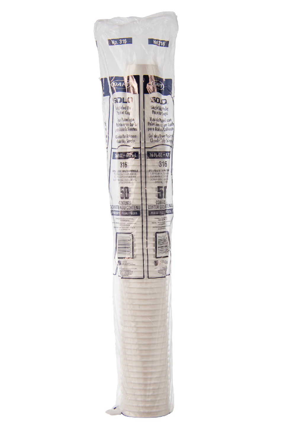 Cup Paper Hot White 16 oz. - 20 x 50 count - Solo Cup - Packaging and Accessories - Restaurant Supplies and Equipment - Canadian Distribution - Image 3