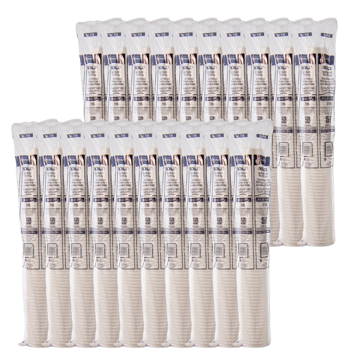 Cup Paper Hot White 16 oz. - 20 x 50 count - Solo Cup - Packaging and Accessories - Restaurant Supplies and Equipment - Canadian Distribution - Image 9