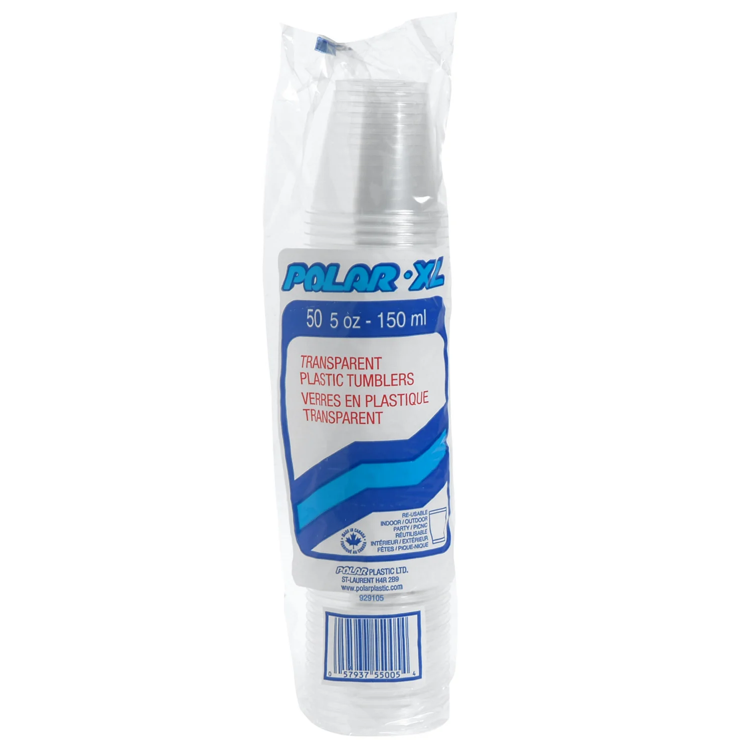Cup Plastic Clear 5 oz. - 20 x 50 count - Polar - Packaging and Accessories - Restaurant Supplies and Equipment - Canadian Distribution - Image 4