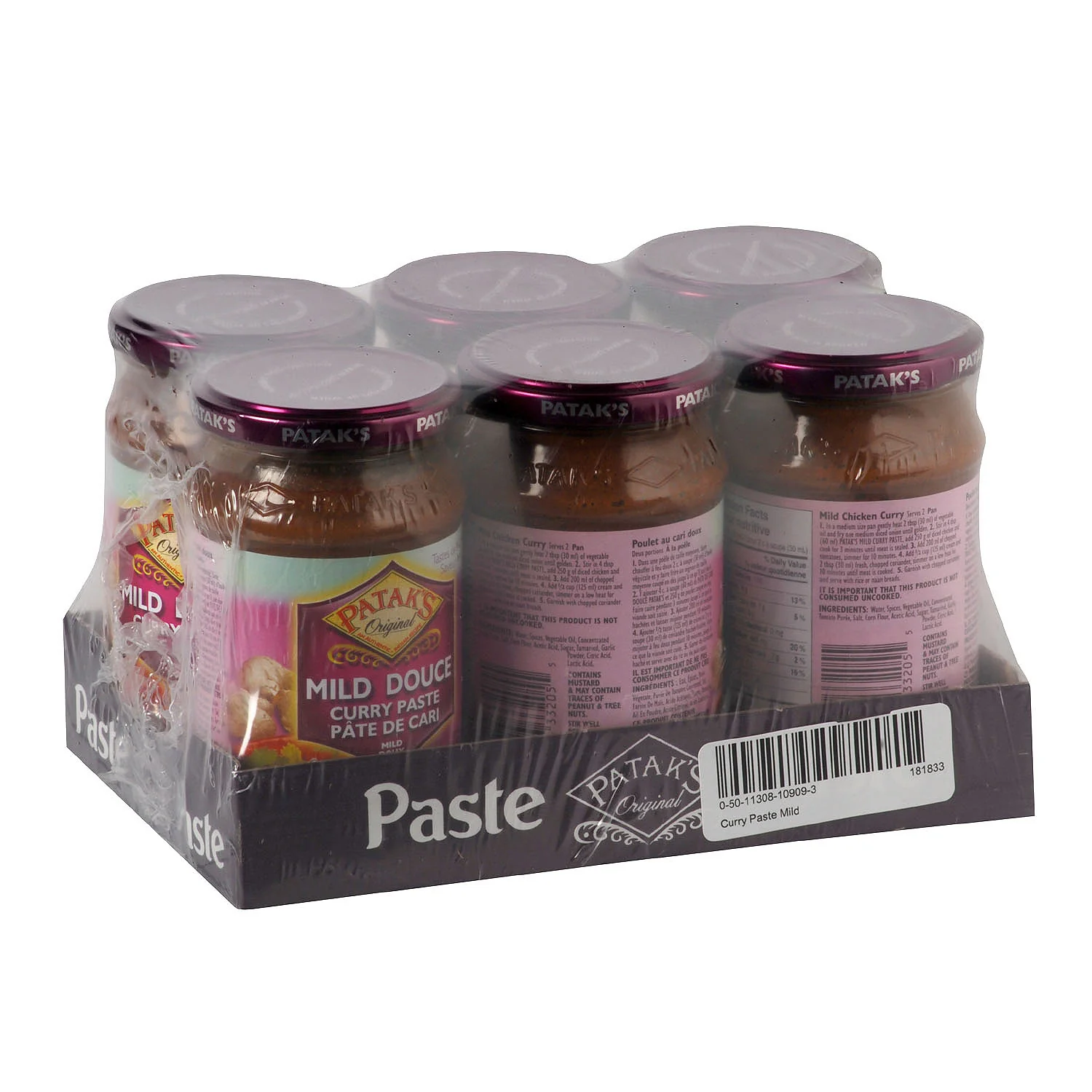 Curry Paste Mild - 6 x 284 mL - Pataks - Restaurant and Foodservice Ingredients - Canadian Distribution - Ships Free Within Canada on Orders Above CAD $199 - Image 3