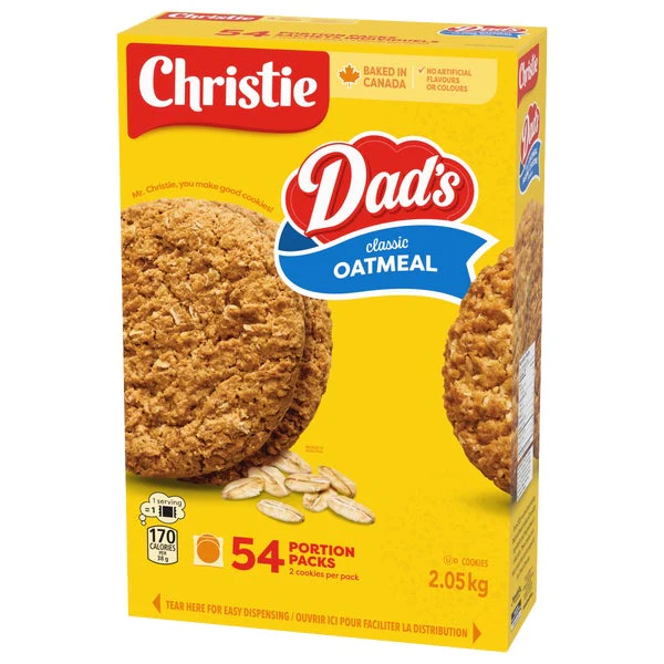 Dad's Classic Oatmeal - 4 x 2.05 kg - Christie - Canadian Distribution - Ships Free Within Canada on Orders Above CAD $199