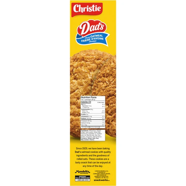 Dad's Classic Oatmeal - 4 x 2.05 kg - Christie - Canadian Distribution - Ships Free Within Canada on Orders Above CAD $199 - Image 2