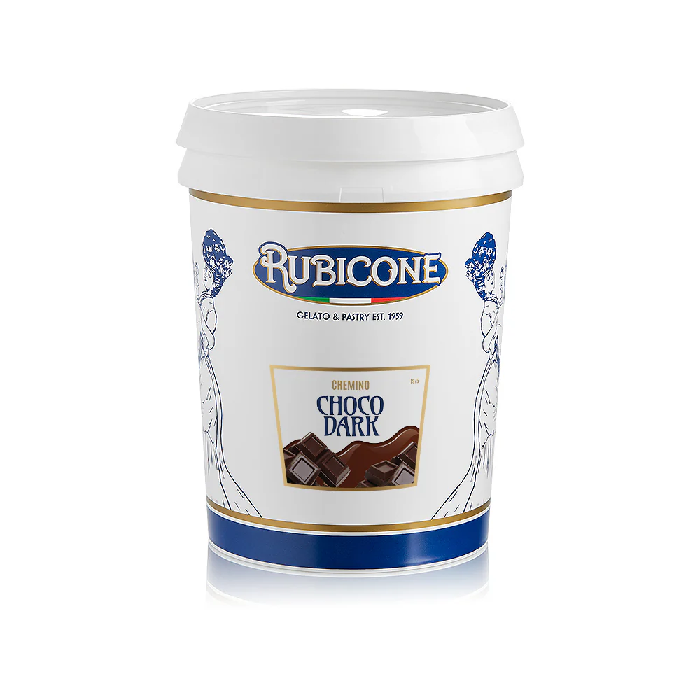 "PRE-ORDER" Dark Chocolate Spreadable Filling Cream - Cremino Choco Dark - 5 KG Bucket - Rubicone Canada - Ships Free Within Canada on Orders Above CAD $199
