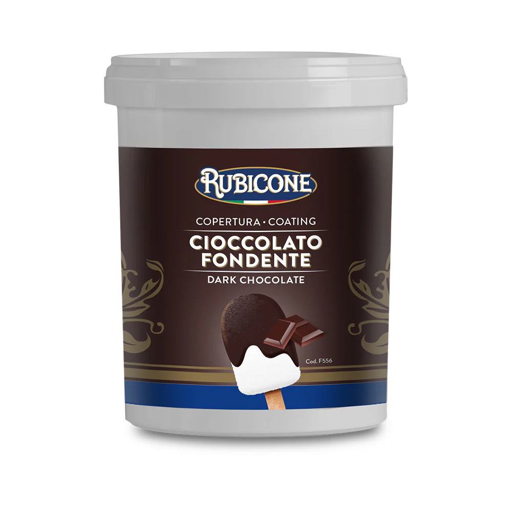Dark Chocolate Vegan Cone Dip Coating - 1.5 KG Bucket - Rubicone Canada - Ships Free Within Canada on Orders Above CAD $199