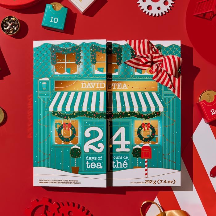 DAVIDsTEA – 24 Days of Tea 2025 Advent Calendar – Assorted Holiday Teas – 24 Days - Canadian Distribution - Ships Free Within Canada on Orders Above CAD $199 - Image 3