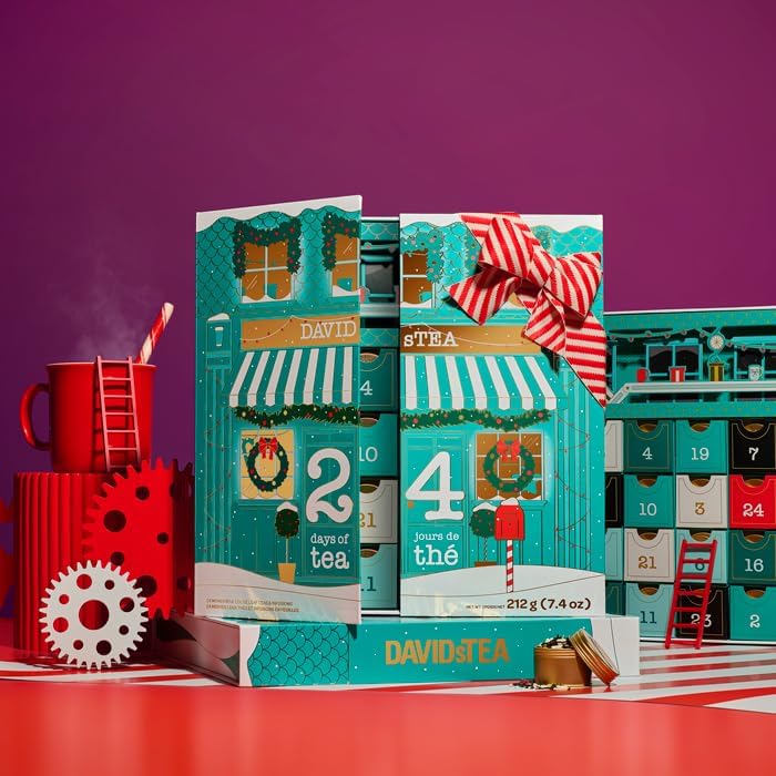 DAVIDsTEA – 24 Days of Tea 2025 Advent Calendar – Assorted Holiday Teas – 24 Days - Canadian Distribution - Ships Free Within Canada on Orders Above CAD $199 - Image 4