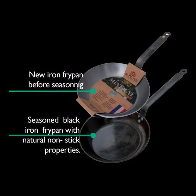 DE BUYER Mineral B Country Frypan with Handle, 12.5"/32cm - Canadian Distribution - Image 2