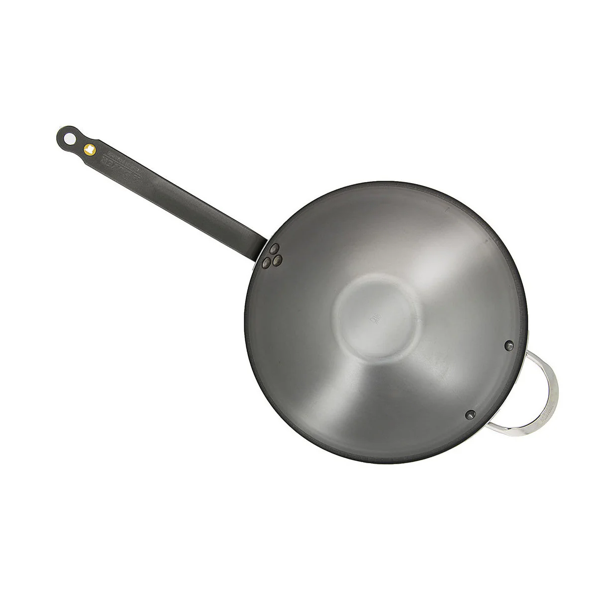 DE BUYER Mineral B Steel Wok with 2 Handles, 12.5"/32cm - Canadian Distribution - Image 2