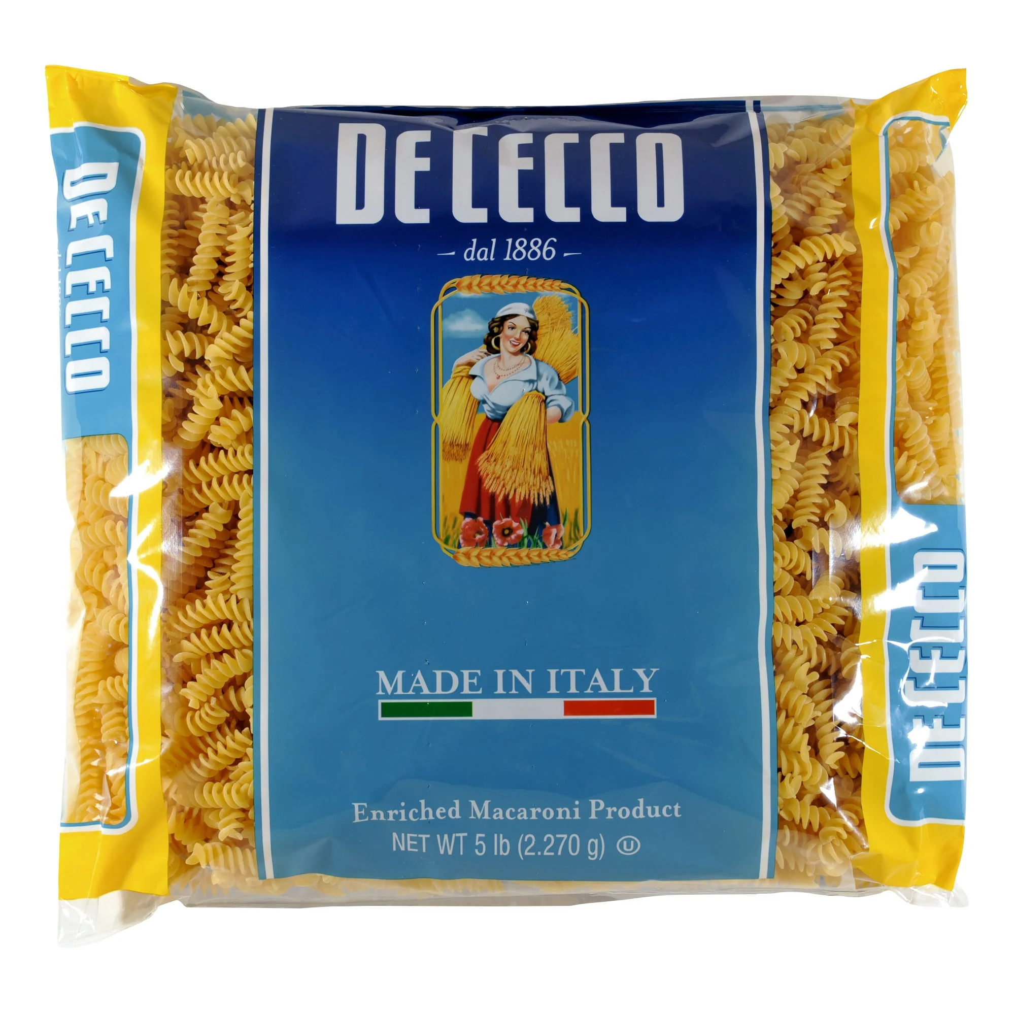 De Cecco Fusilli - 4 x 2.27 kg - Grocery and Food Items - Canadian Distribution - Ships Free Within Canada on Orders Above CAD $199