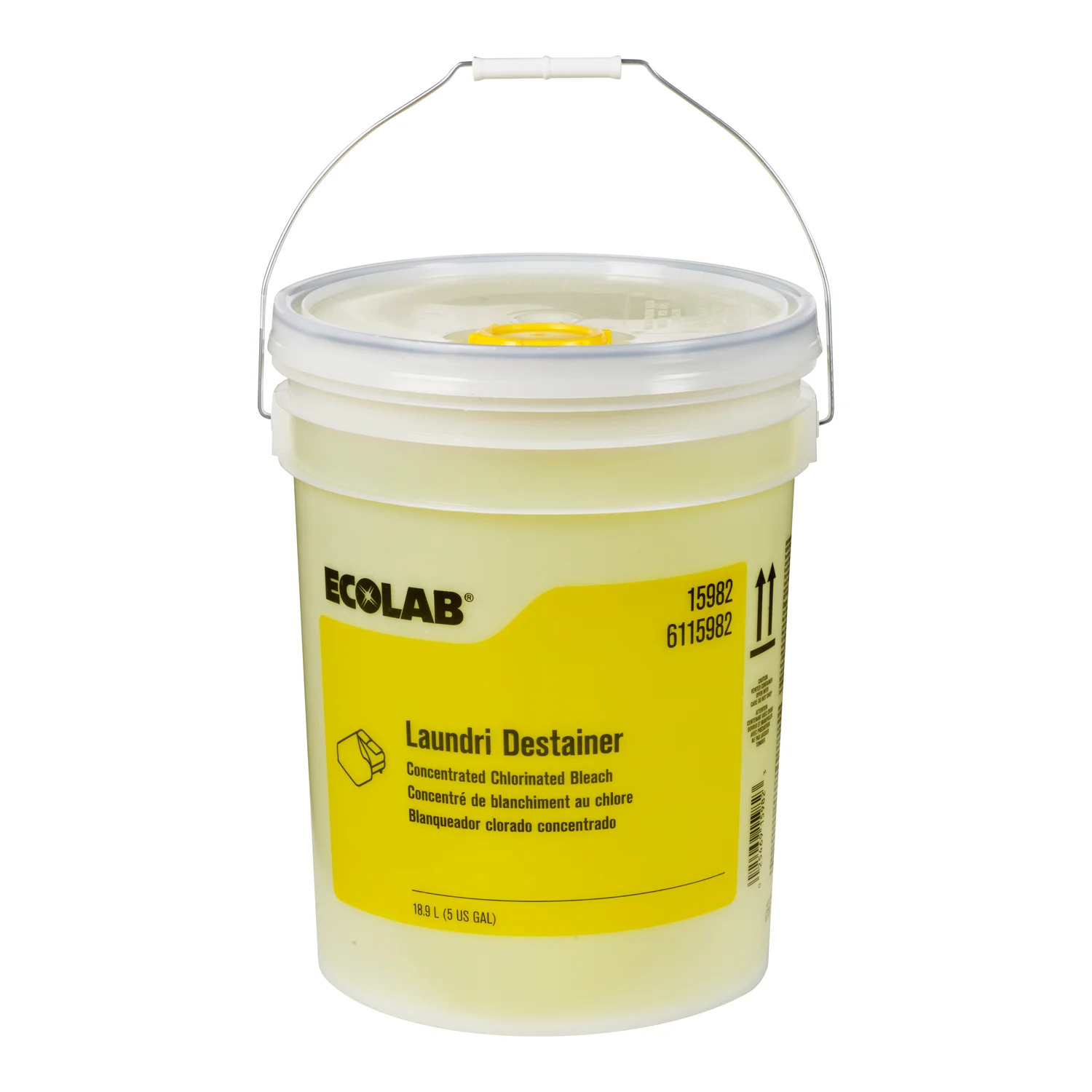Destainer Laundry Liquid - 1 x 5 gallon - Ecolab - Packaging and Accessories - Restaurant Supplies and Equipment - Canadian Distribution - Image 2