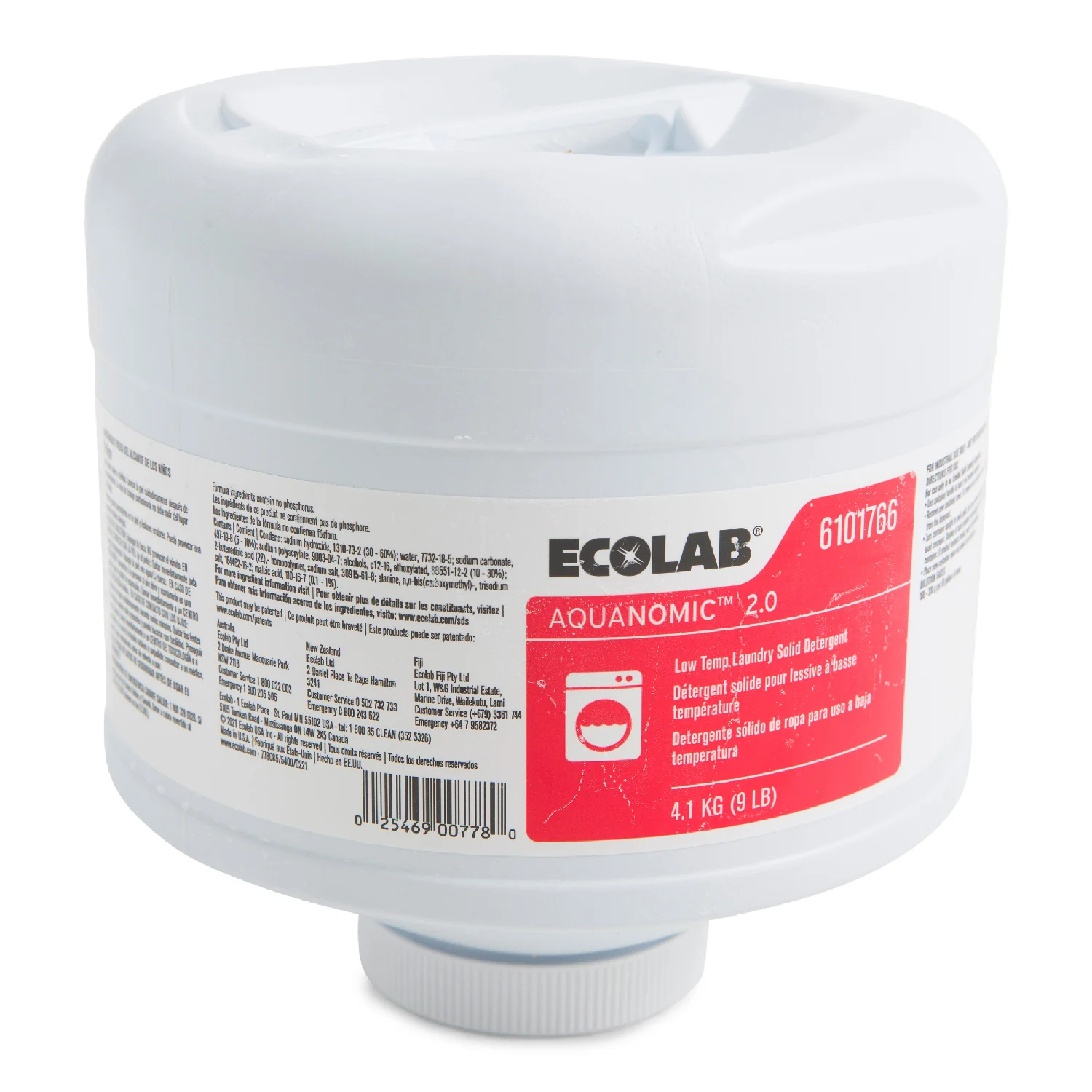 Detergent Laundry Solid AQN2 - 4 x 9 lb - Ecolab - Packaging and Accessories - Restaurant Supplies and Equipment - Canadian Distribution - Image 3
