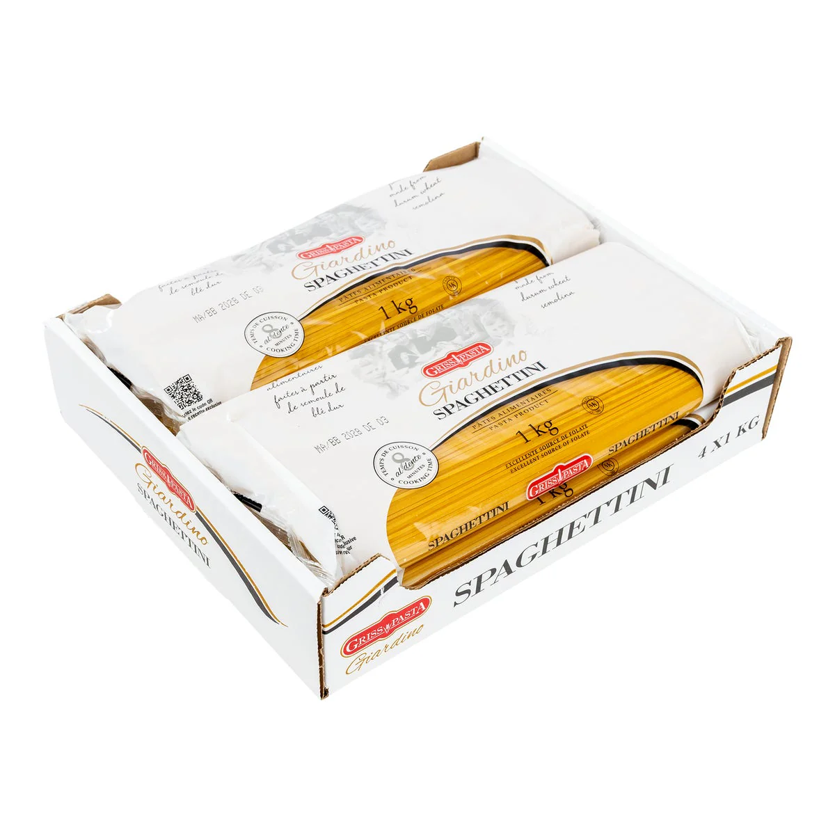 Di Giardino Spaghettini - 16 × 1 kg - Grocery and Food Items - Canadian Distribution - Ships Free Within Canada on Orders Above CAD $199