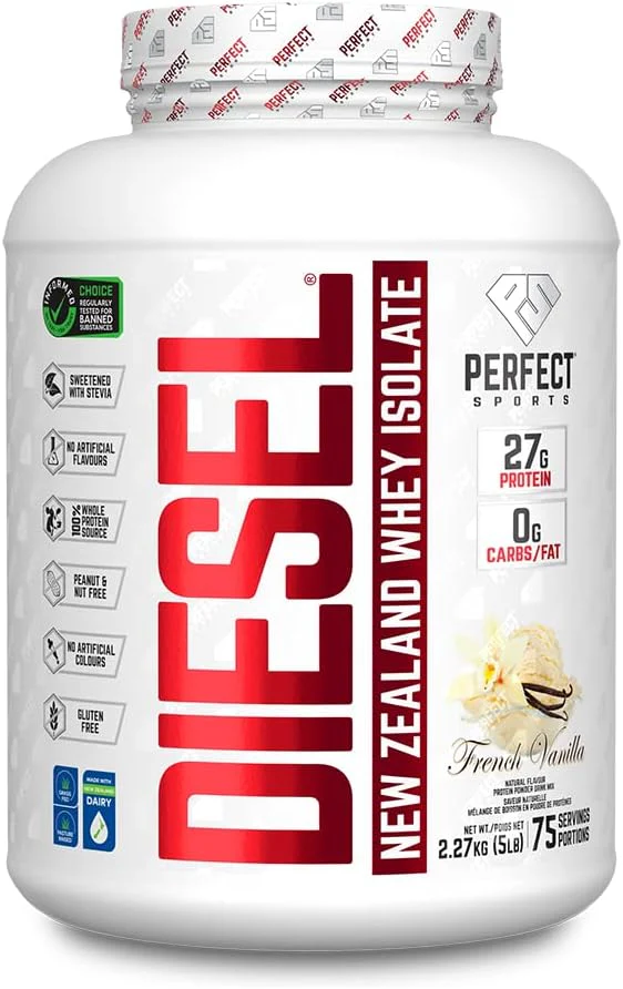 DIESEL – 100% Whey Isolate – French Vanilla – 5 lb – Ships Free Within Canada on Orders Above CAD $199