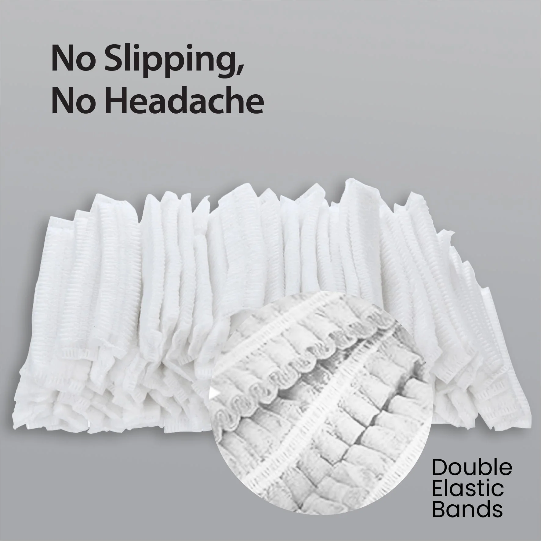 Rhino - 21"  Bouffant Cap, White - BCAP21-WH - Image 2