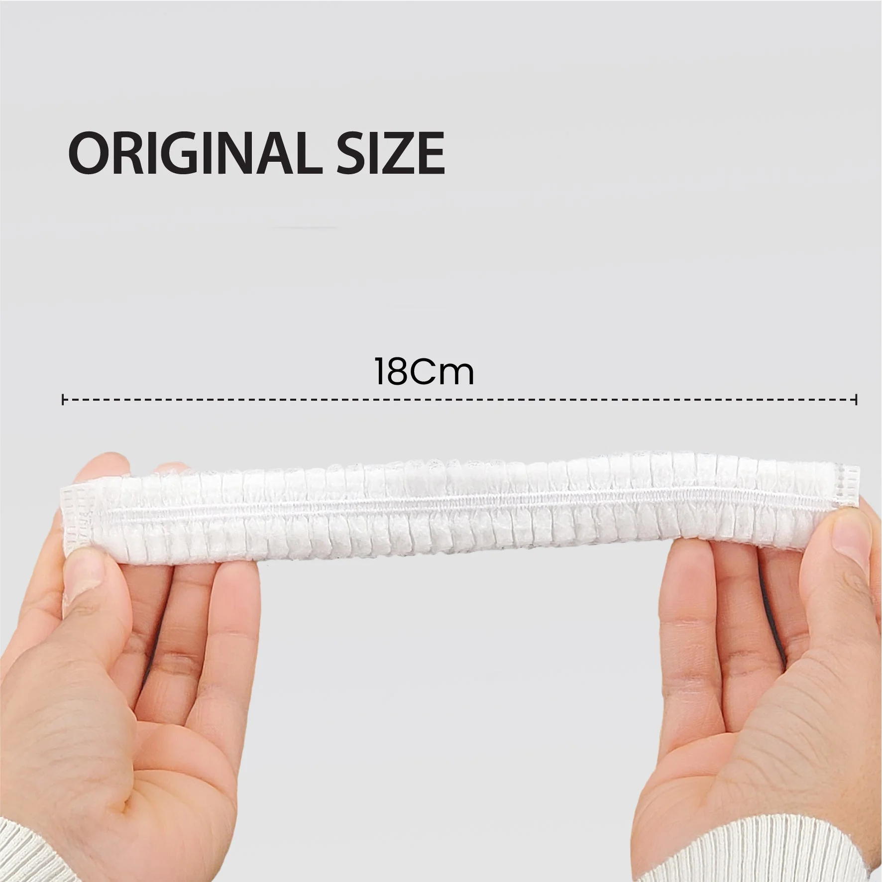 Rhino - 21"  Bouffant Cap, White - BCAP21-WH - Image 6