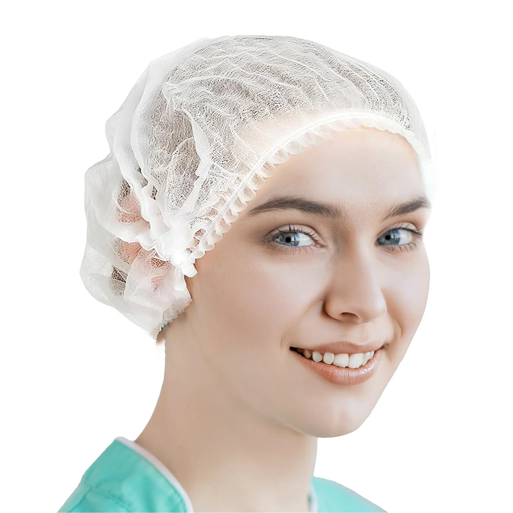 Rhino - 21"  Bouffant Cap, White - BCAP21-WH - Image 7
