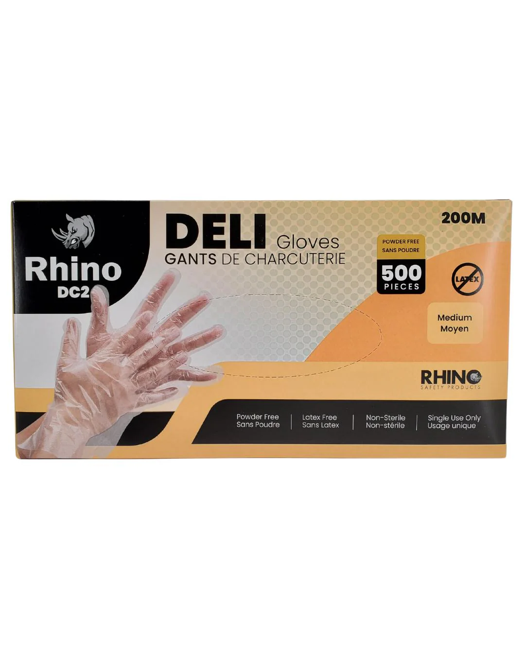 Rhino - DC2 - Clear Deli Gloves - Medium - 200M - Image 6