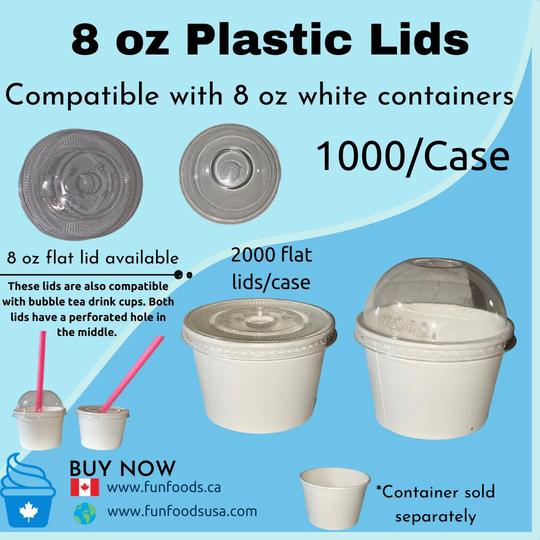 Dome Lids C95 for 95mm pp cups, 2000 per case (for all three sizes 12 oz, 16 oz, and 20 oz) Also fits 8 oz paper containers 88808 - Image 2