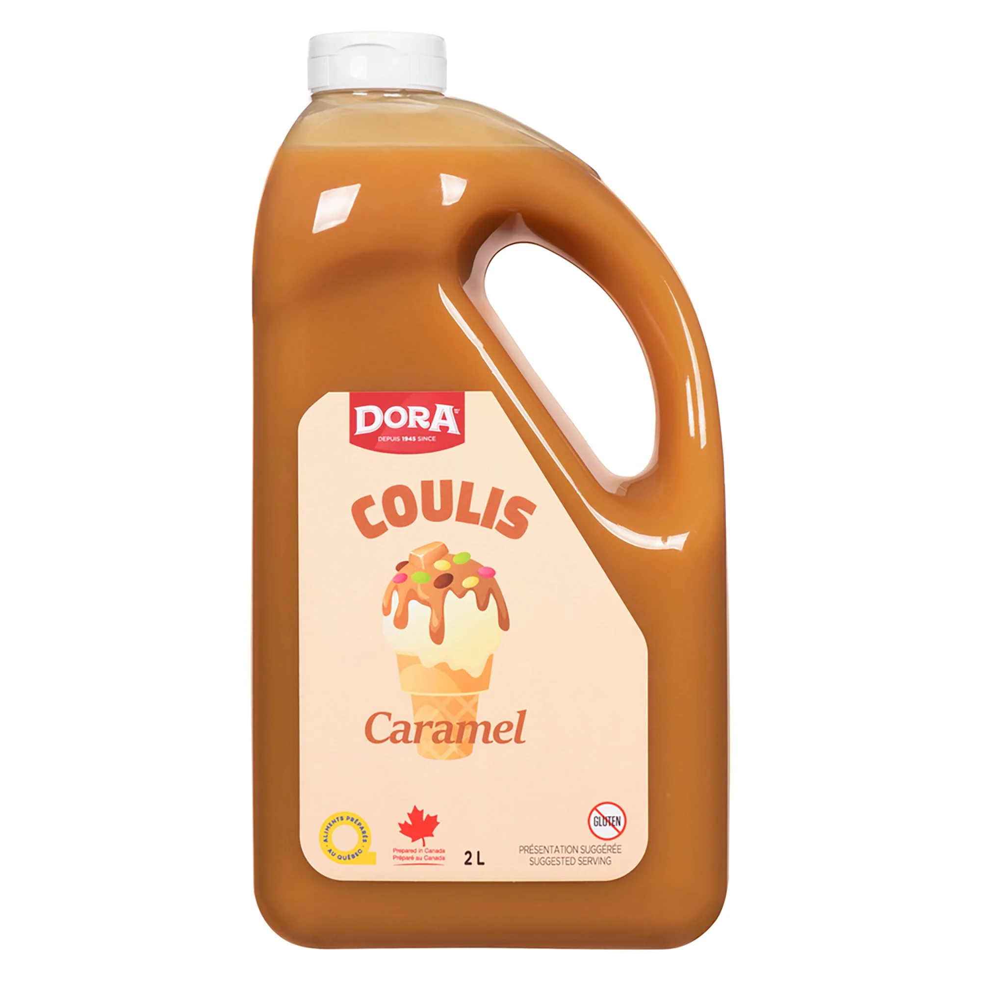 Dora Caramel Dessert Topping - 4 x 2 L - Grocery and Food Items - Canadian Distribution - Ships Free Within Canada on Orders Above CAD $199