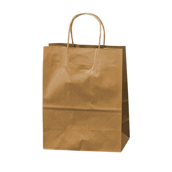 Dorfin – Kraft Paper Shopping Bags #1 - Pack of 250 - Disposables, Restaurant Packaging and Take-Out Supplies - Canadian Distribution - Ships Free Within Canada on Orders Above CAD $199