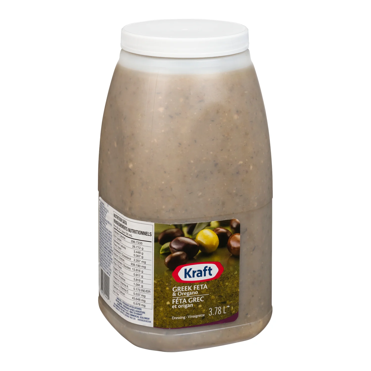 Dressing Greek Feta Oregano - 2 x 3.78 L - Kraft - Restaurant and Foodservice Ingredients - Canadian Distribution - Ships Free Within Canada on Orders Above CAD $199