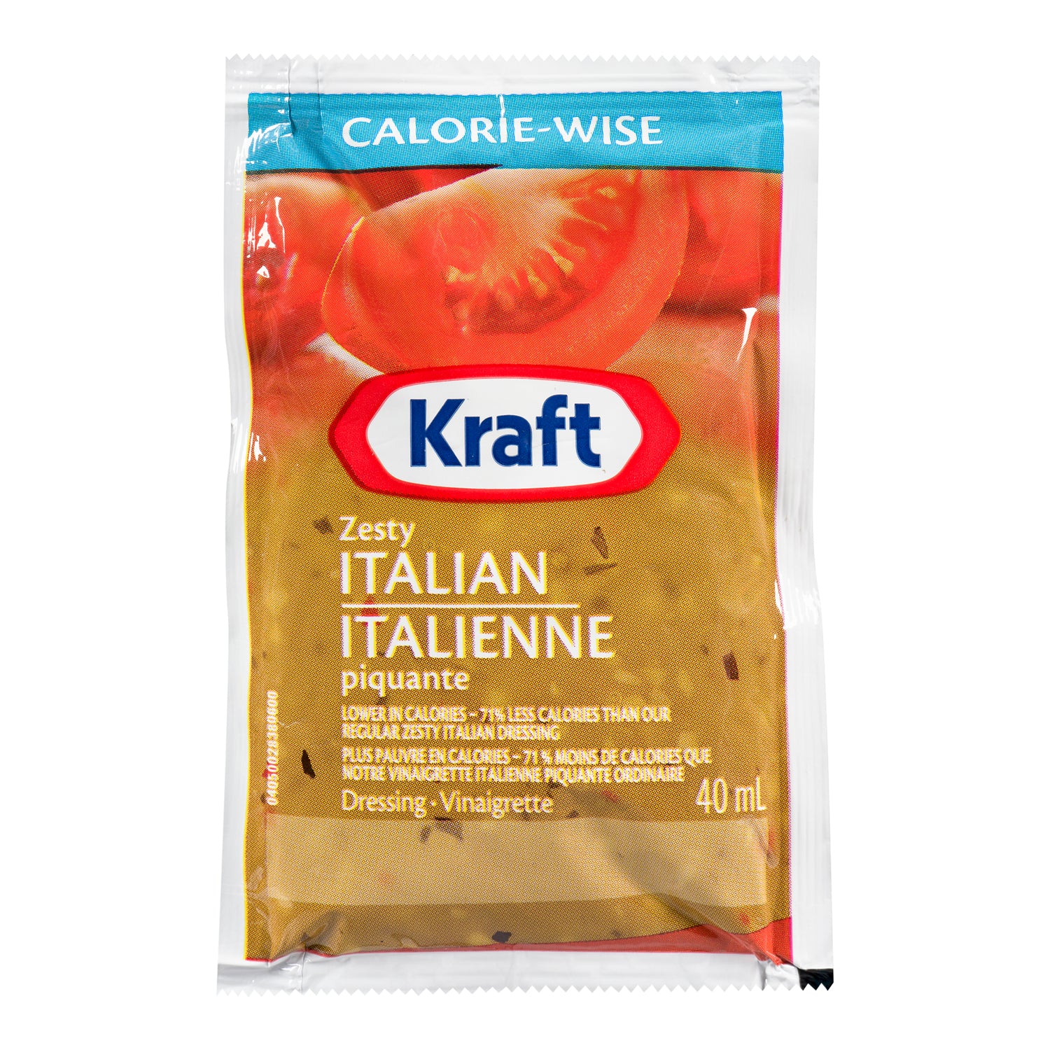 Dressing Italian Calorie Wise Portion Control Zesty - 100 x 40 mL - Kraft - Restaurant and Foodservice Ingredients - Canadian Distribution - Ships Free Within Canada on Orders Above CAD $199