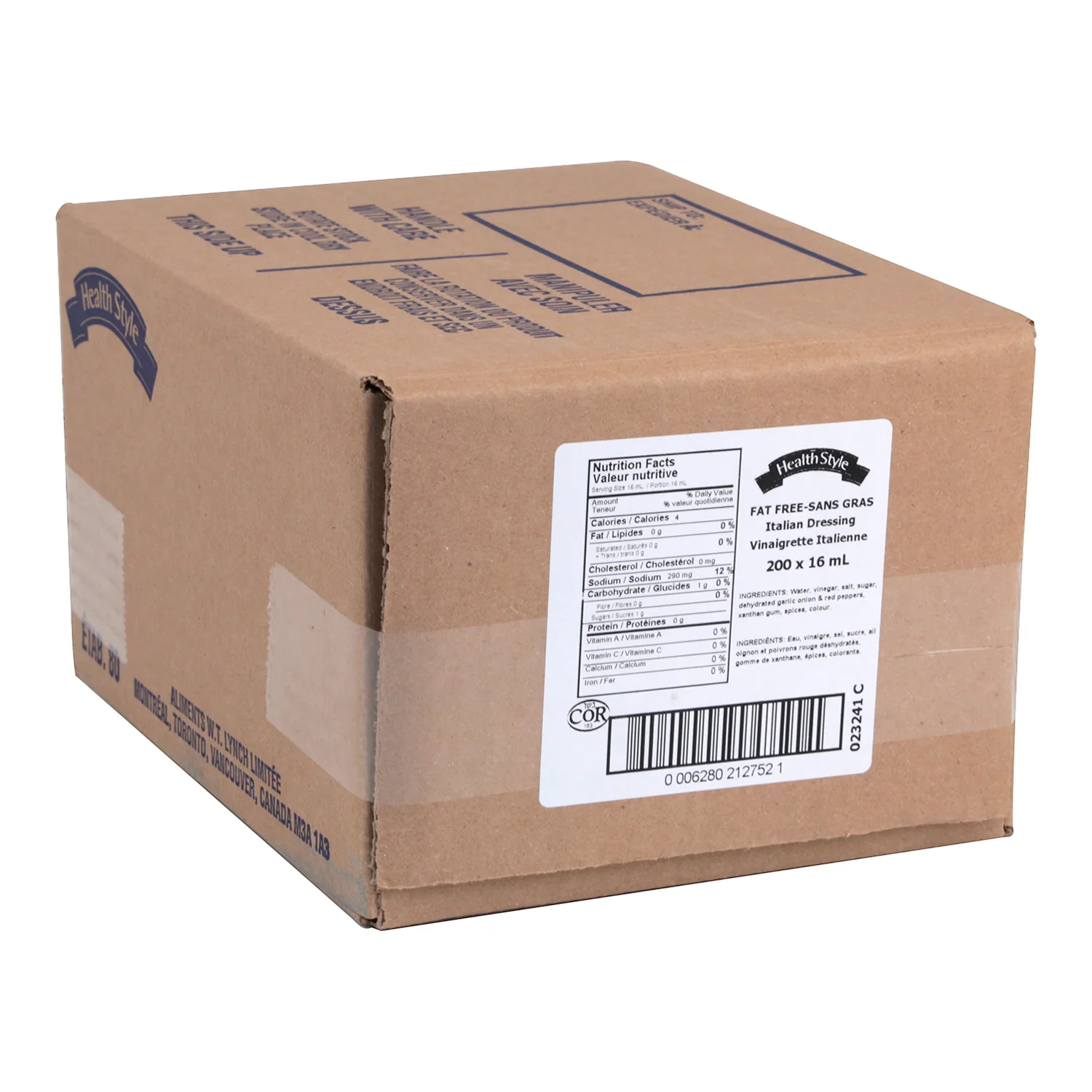 Dressing Italian Fat-free - 200 x 16 mL - Health Style - Restaurant and Foodservice Ingredients - Canadian Distribution - Ships Free Within Canada on Orders Above CAD $199 - Image 2
