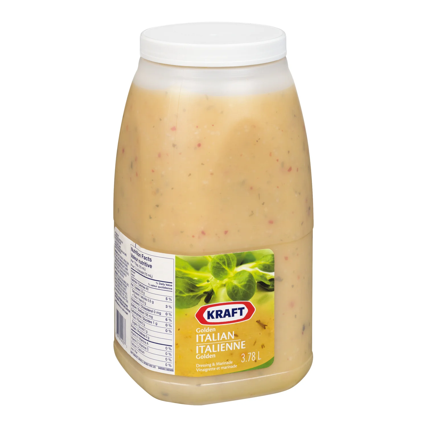 Dressing Italian Golden - 2 x 3.78 L - Kraft - Restaurant and Foodservice Ingredients - Canadian Distribution - Ships Free Within Canada on Orders Above CAD $199