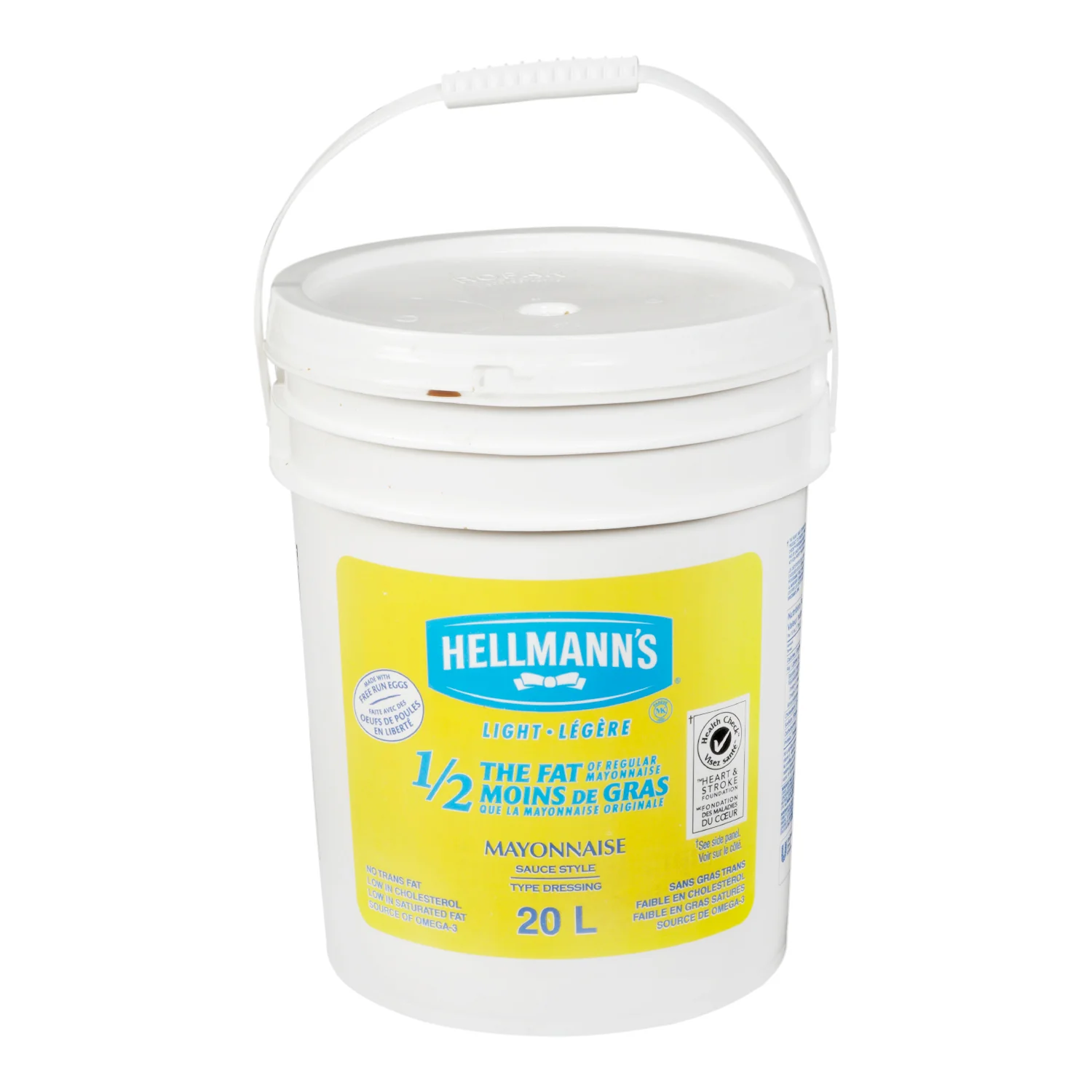 Dressing Mayonnaise 1/2 Fat Gluten-Free - 1 x 20 L - Hellmans - Restaurant and Foodservice Ingredients - Canadian Distribution - Ships Free Within Canada on Orders Above CAD $199 - Image 2