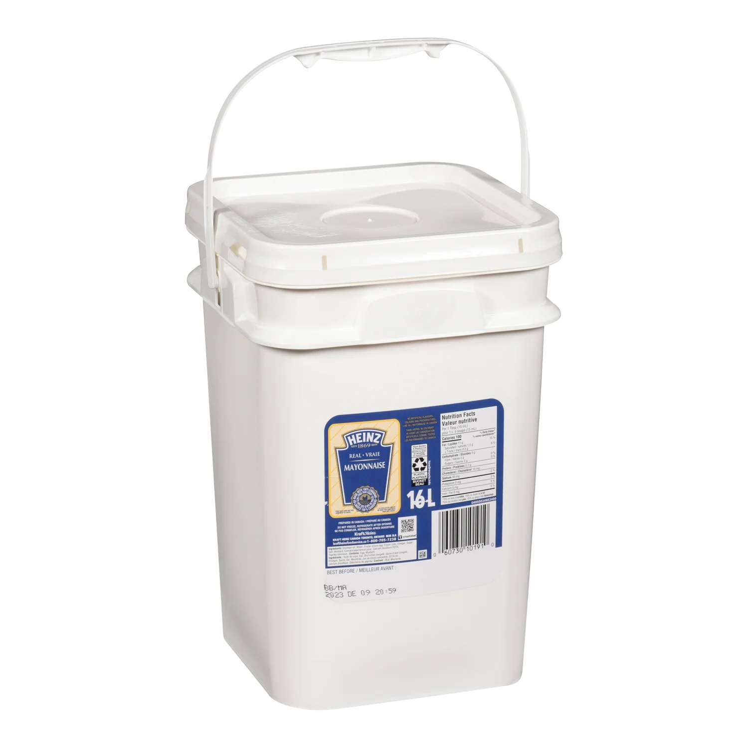 Dressing Mayonnaise - 1 x 16 L - Heinz - Restaurant and Foodservice Ingredients - Canadian Distribution - Ships Free Within Canada on Orders Above CAD $199