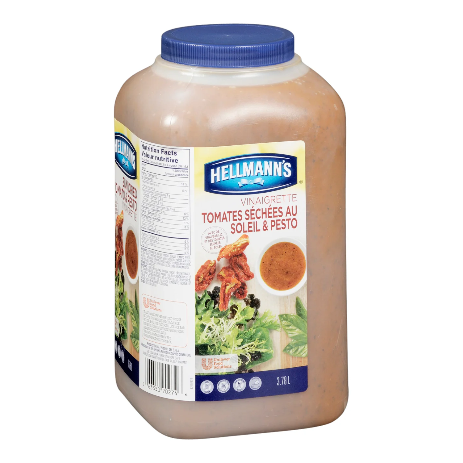 Dressing Sundried Tomato Pesto Gluten-Free - 2 x 3.78 L - Hellmans - Restaurant and Foodservice Ingredients - Canadian Distribution - Ships Free Within Canada on Orders Above CAD $199 - Image 4